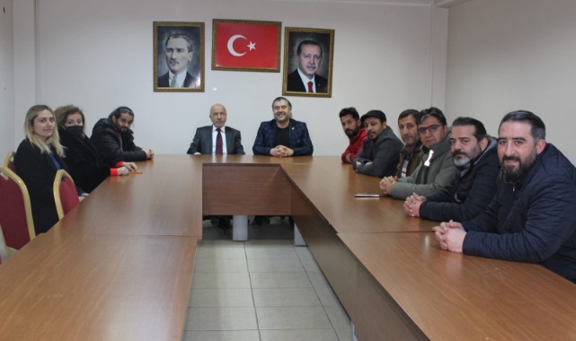 Başkan Mustafa Bayır'a Gazetecilerden Hayırlı Olsun Ziyareti