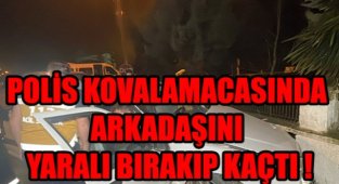 KARAMAN'DA POLİSTEN KAÇAN OTOBİL DUVARA ÇARPTI