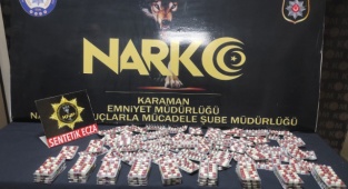 KARAMAN'DA UYUŞTURUCU TACİRLENE GEÇİT YOK: 2 KİŞİ TUTUKLANDI