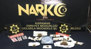 KARAMAN'DA UYUŞTURUCU OPERASYONUNDA 3 KİŞİ TUTUKLANDI, 2 KİŞİ EV HAPSİ CEZASI ALDI