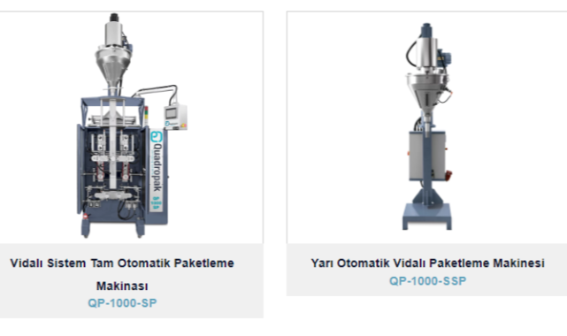 Quadropak Makina Modelleri