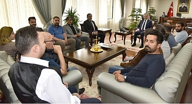 Gazetecilerden Vali Akkoyun’a Hayırlı Olsun Ziyareti