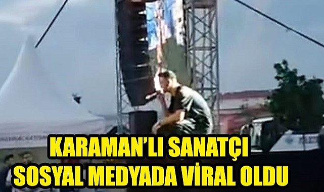 Karamanlı genç sanatçı yapmış olduğu davranış ile milyonların taktirini ve duasını aldı..