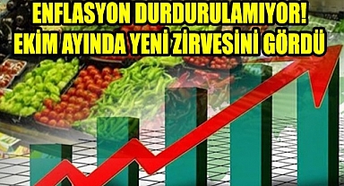 Enflasyon Ekim ayında yüzde 3,54 arttı, yıllık bazda ise yüzde 85,51 oldu