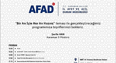 AFAD Karaman İl Müdürlüğünden