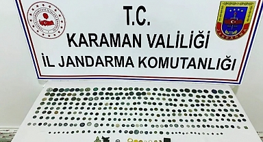 KARAMAN'DA YAPILAN TARİHİ ESER OPERASYONUNDA 18 ŞAHIS GÖZALTINDA