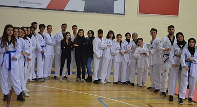 TEKVANDO KUŞAK SINAVI YAPILDI