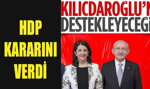 HDP: CUMHUR BAŞKANI ADAYI ÇIKARTMIYORUZ!