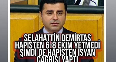Selahattin Demirtaş Sinan Oğan'ın açıklamasından sonra Hapisten isyan çağrısı yaptı