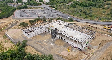Darıca Millet Kıraathanesi'nin kaba inşaatı tamam