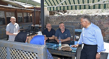 Kayseri Erciyes esnafı Büyükkılıç'ı ağırladı
