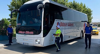 Otobüs terminallerinde bayram öncesi denetim
