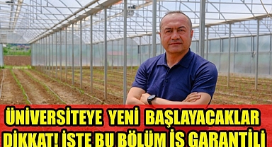 Üniversiteye Yeni başlayacaklar dikkat! İşte bu bölüm iş garantili