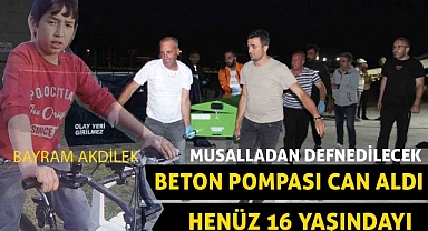Karaman'da Beton Pompası Can Aldı 1 Ölü 1 yaralı