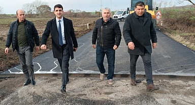 Sevgili Kaymakam'dan asfalt çalışmasına yakın takip