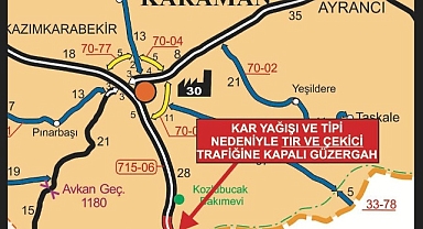 SERTAVUL GEÇİDİ KAR NEDENİYLE KAPANDI