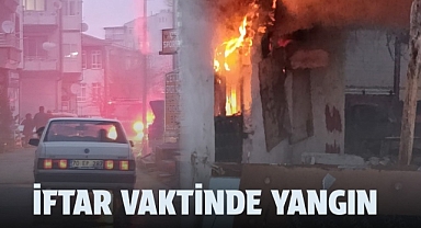 İftar Vakti Metruk Ev Yangını Korkuttu