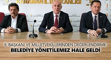 ÖZTÜRK: BELEDİYE YÖNETİLEMEZ HALE GELDİ.