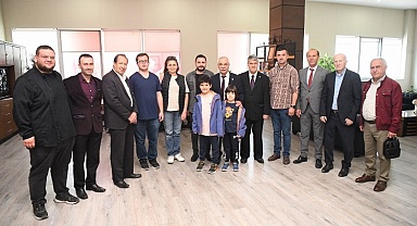 Keşanlı basın mensuplarından Mehmet Özcan’a hayırlı olsun ziyaret