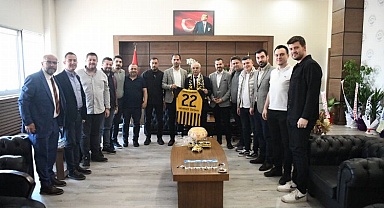 Keşanspor yönetiminden Mehmet Özcan’a ziyaret