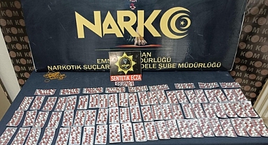 Karaman'da 1057 adet uyuşturucu hap ele geçirildi.