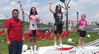 KARAMAN BİSİKLET TAKIMINDAN 2 GÜMÜŞ MADALYA