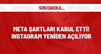 Instagram Açılacak Meta Şartları kabul etti