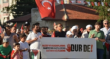 Karaman, Filistin ve İsmail Heniyye için yürüdü