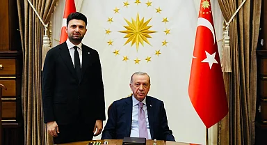 Bursaspor Başkanı Enes Çelik, Cumhurbaşkanı Erdoğan'ı ziyaret etti