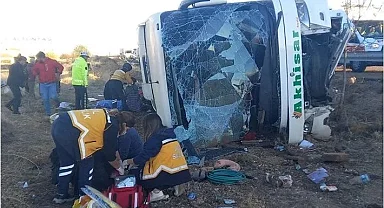 Aksaray'da otobüs devrildi: 7 ölü, 33 yaralı