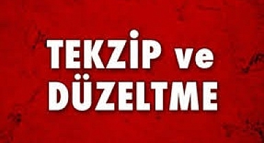HABER -TEKZİP DÜZELTME