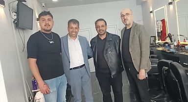 Karaman Baro Başkanı ve Esnaf Odaları Başkanı Berberleri Ziyaret Etti