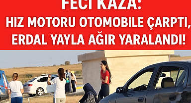Karaman-Mut Yolunda Kaza: Hız Motoru Otomobile Çarptı, Sürücü Erdal Yayla Ağır Yaralandı!
