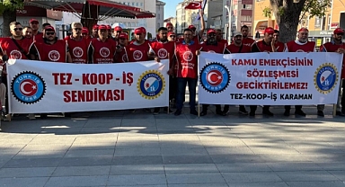TÜRK-İŞ, Karaman'da Meydanlara İndi