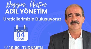 Abdullah Çelik; Türkmen, Akhüyük ve Kamışlıkuyu'da Çiftçilerle Buluşacak