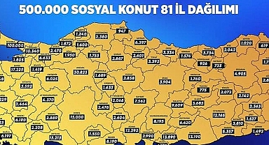 Yüzyılın konut projesi'nden Karaman'a 1550 Konut