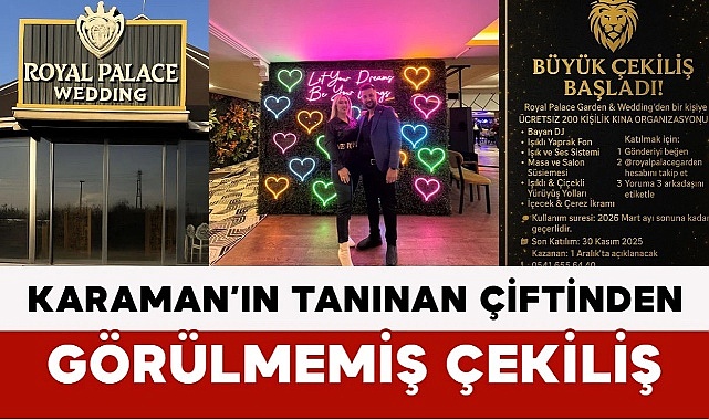 Karaman’ın Tanınan Çiftinden Görülmemiş Çekiliş