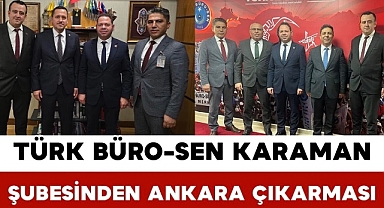 Balık Türk Büro-Sen Karaman şubesinden Ankaraya çıkarma 