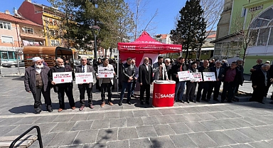 Saadet Partisi'nden Karaman’da “Zalimlere Lanet, Mazlumlara Destek” Çağrısı