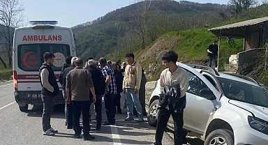 Düzce-Yığılca yolunda kaza: 1 yaralı