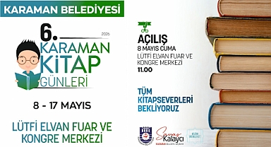 Karaman'da Kitap Günleri heyecanı başlıyor