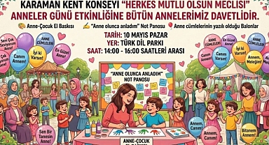 Karaman Kent Konseyi’nden Anneler Günü Kermesi