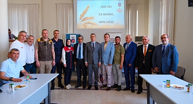 Karaman'da 2026 Hasat Sezonunun İlk Arpası Rekor Fiyatla Satıldı
