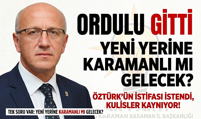 AK PARTİ GENEL MERKEZİ DÜĞMEYE BASTI: MURAT ÖZTÜRK'ÜN İSTİFASI İSTENDİ!