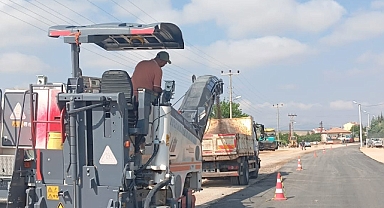 Kapalı Cezaevi Yolunda Asfalt Çalışmaları Sürüyor