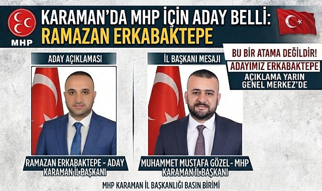 MHP Karaman İl Başkanlığı'ndan Açıklama: