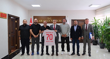 Karaman FK Yönetiminden Vali Hayrettin Çiçek’e Ziyaret