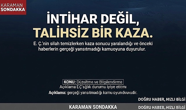 Silah Temizliği Sırasındaki Kaza, Aileyi ve Yakınlarını Üzdü