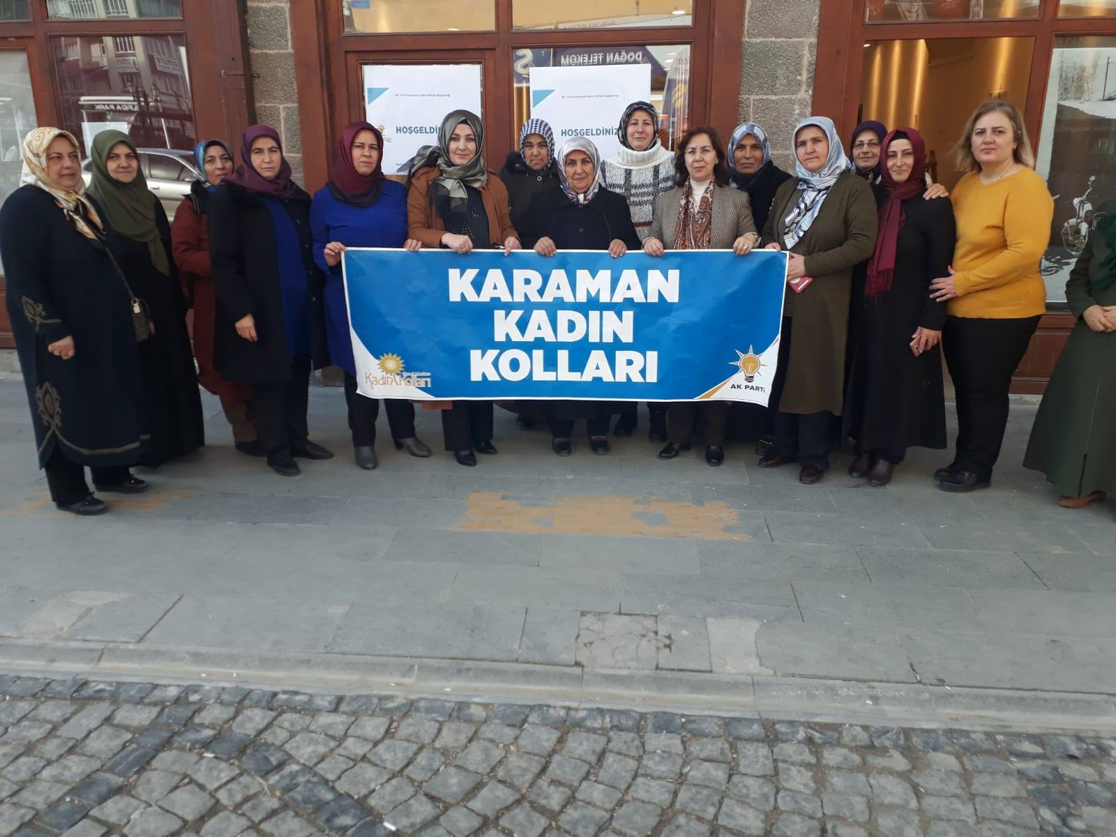 AK Parti Karaman Kadın Kolları Yerli Malı Kermesi Yaptı