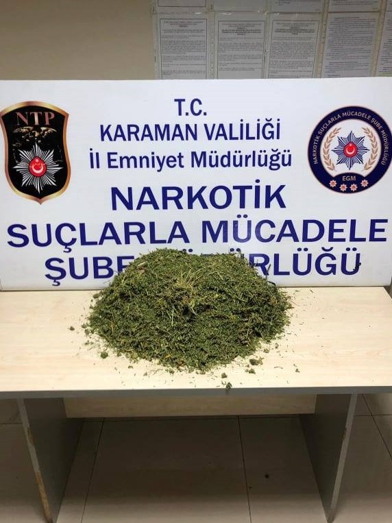 Karaman'da Esrar Operasyonu: 2 Zanlı Adliyede